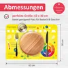 stabiles Vinyl Tischset - Formen, Farben und Körper Kinder Produktbild-Vorschau 5