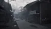 A dimly lit, atmospheric street scene in what appears to be an old Japanese town, with traditional wooden buildings lining a cobblestone street. Náhled obrázku produktu