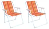 2er Campingstuhl Outdoor Klappstuhl Gartenstuhl Tropisch Produktbild-Vorschau 1