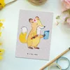 Mr. & Mrs. Panda Postkarte Auszubildende Herz - Grau Produktbild-Vorschau 2
