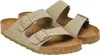 A pair of beige Birkenstock sandals on a white background. Produktbild-Vorschau