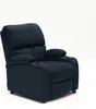 A blue recliner chair with cup holders on a white background. Anteprima dell’immagine prodotto