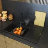 Granitan | Spülbecken Granit - Schwarz - 80x50x22 cm - Produktbild-Vorschau 3