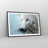 Gerahmtes Poster - Schwarzer Rahmen - Weiß Der Wolf Bild - Produktbild-Vorschau 8