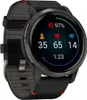 A close-up, angled view of a Garmin Venu 2 smartwatch with its screen displaying health metrics and time. Produktbild-Vorschau
