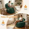 (Dunkelgrün) Plüschiger Flanell-Loungesessel im Produktbild-Vorschau 7