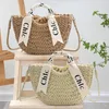 Handgewebte Strohtasche - Bucket-Tote- und Schultertasche - Produktbild-Vorschau 2