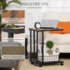 Stolik nocny HOMCOM w kształcie litery C, wózek do Podgląd zdjęcia produktu 6