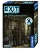The image shows the front and side of a board game box titled 'EXIT - Das Spiel: Der Gefängnisausbruch'. The artwork depicts prisoners in cells. Produktbild-Vorschau