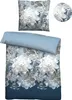 A bedding set with a floral pattern, including a pillowcase and a duvet cover. Produktbild-Vorschau