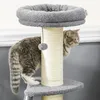 PawHut Tiragraffi da 92 cm con piattaforma e albero da Anteprima dell’immagine prodotto 4