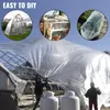 A collage showing different uses and installation of a greenhouse film. Podgląd zdjęcia produktu