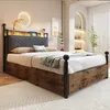 Flieks Jugendbett Metallbett 90x190cm mit 2 Schubladen, Produktbild-Vorschau 4