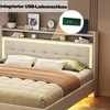 Merax Polsterbett 140x200cm mit USB-Steckdose und LED,  Produktbild-Vorschau 6