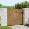 vidaXL Záhradná brána 85x100 cm Corten Steel Tree Design Náhľad obrázku produktu 2