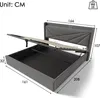 Flieks Polsterbett 160x200cm mit USB und Typ-C, Produktbild-Vorschau 7