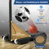 COSTWAY basketbalový stojan 90/158-210 cm s nastaviteľnou Náhľad obrázku produktu 7