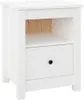 vidaXL Stolik nocny biały 40x35x49 cm lite drewno sosnowe Podgląd zdjęcia produktu 2