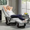 HOMCOM Relaxsessel mit Hocker, Drehbar Liegesessel mit Produktbild-Vorschau 2