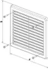 Lüftungsgitter - Gitterabdeckung VM, 250 x 250 mm KH, braun Produktbild-Vorschau 4