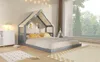 Cama infantil con forma de casa, de 140 x 200 cm, con dosel Vista previa de la imagen del producto 7