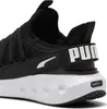 Close-up view of the heel and sole of a black Puma sneaker. Podgląd zdjęcia produktu