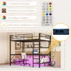 Łóżko na poddaszu dla dzieci z barierką, USB, gniazdkiem, Podgląd zdjęcia produktu 7