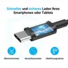 2x USB-C Ladekabel 2m Schwarz – USB-C auf USB-C 20W Produktbild-Vorschau 5
