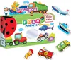 Magnetisches Lernfahrzeug-Set - Transportspiel für Kinder Produktbild-Vorschau 2
