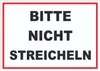 Bitte nicht streicheln Schild streicheln verboten A5 Produktbild-Vorschau 1