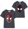 T-Shirt Spider-Man mit Pailletten Dunkelgrau 104 cm Produktbild-Vorschau 1