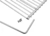 Détail de construction – DEOS Grille de cuisson réglable en acier inoxydable 60–70 × 37 cm avec poi… Voir les images du produit