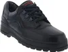 A black leather shoe is shown against a white background. Produktbild-Vorschau