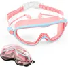 Kinder Schwimmbrille mit Nasenschutz und Ohrstöpseln, 180° Produktbild-Vorschau 2