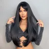 Čierna parochňa - Dlhé rovné vlasy - Dámske parochne - Náhľad obrázku produktu 8