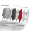 DEQORI Magnettafel Glas 55x48 cm 6-eckig 'Rot' beschreibbar Produktbild-Vorschau 7