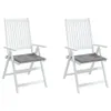 Gartenstuhl-Kissen 2 Stk. Grau 40x40x4 cm Oxford-Gewebe Produktbild-Vorschau 4