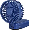 A blue portable fan is displayed against a white background. Produktbild-Vorschau