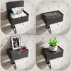 Toilettenpapierhalter Grau zur Wandmontage, Klopapierhalter Produktbild-Vorschau 5
