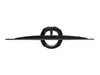 A top-down view of a black monitor stand. Produktbild-Vorschau