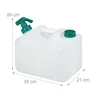 Tanica per acqua Relaxdays con rubinetto, 10 litri, Anteprima dell’immagine prodotto 4