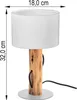 NOWA Tischleuchte Holz braun, 1x E14 Produktbild-Vorschau 8
