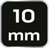A black square with white text indicating '10 mm'. Produktbild-Vorschau