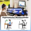 COSTWAY Eckschreibtisch mit Ladestation, dreieckiger Produktbild-Vorschau 6