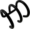 Ear Cuff Chirurgenstahl Ohrschmuck dreireihig in schwarz Produktbild-Vorschau 1