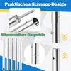 Izrielar 2pcs Zeltstangen 2m Silber Tarpstange Sonnensegel Produktbild-Vorschau 3