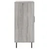 The Living Store Sideboard Grau Sonoma 90x34x80 cm Produktbild-Vorschau 7