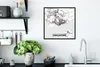 MuchoWow® Gerahmtes Poster Singapur - Karte - Stadtplan - Produktbild-Vorschau 3