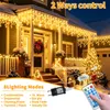 Eisregen-Lichterkette, 30 m, 660 LEDs, warmweiß, IP65 Productafbeelding-voorbeeld