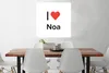 MuchoWow® Poster Ich liebe - Noa - Mädchen 75x75 cm - Wand Produktbild-Vorschau 2